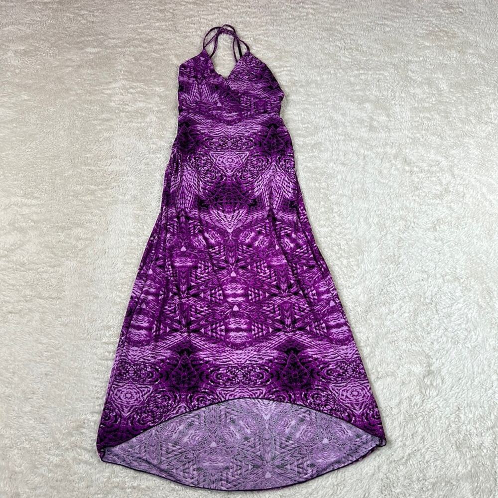 Unbranded purple high low maxi dress size small to medium
